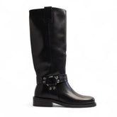 Europeon Union Women Black Leather Boot #3421